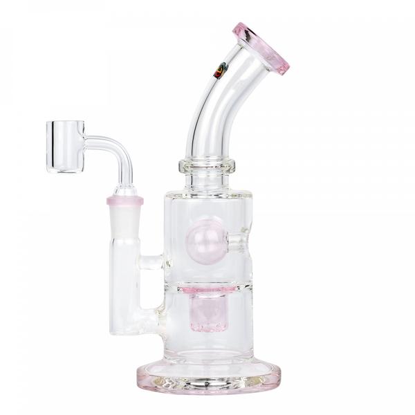 8" Concentrate Rig W Inverted Showerhead Perc and Splash Guard